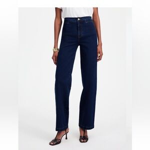 Madewell Emmett Wide Leg Jean, Welt Pocket Edition, Leffers Wash